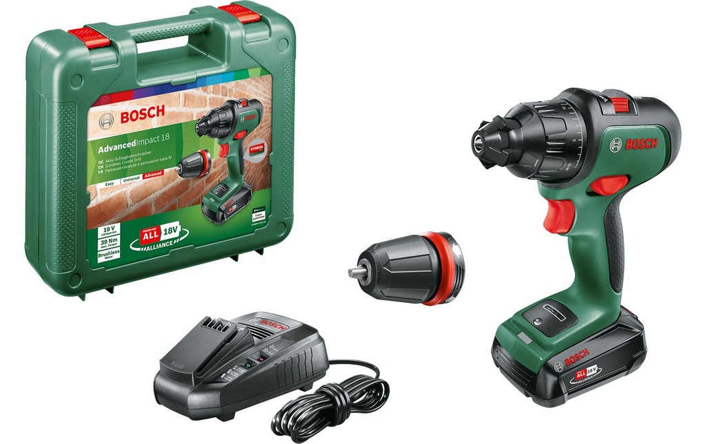 Bosch Perceuses à percussion sans fil AdvancedImpact 18 Kit