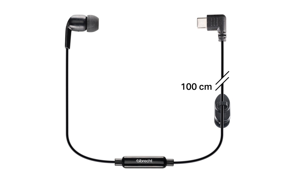 Albrecht Écouteurs TecTalk Biz 100 cm
