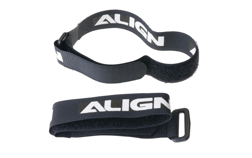 ALIGN Bande à dragonne 20 x 340 mm Noir, 2 pièces