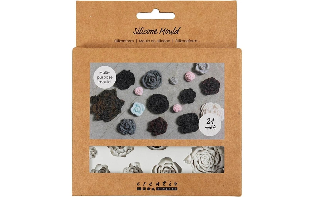 Creativ Company Moules en silicone Motif de roses