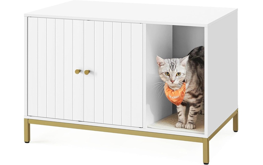 Feandrea Maisonnette pour chat pour bac à litière 80 x 50 x 55 cm