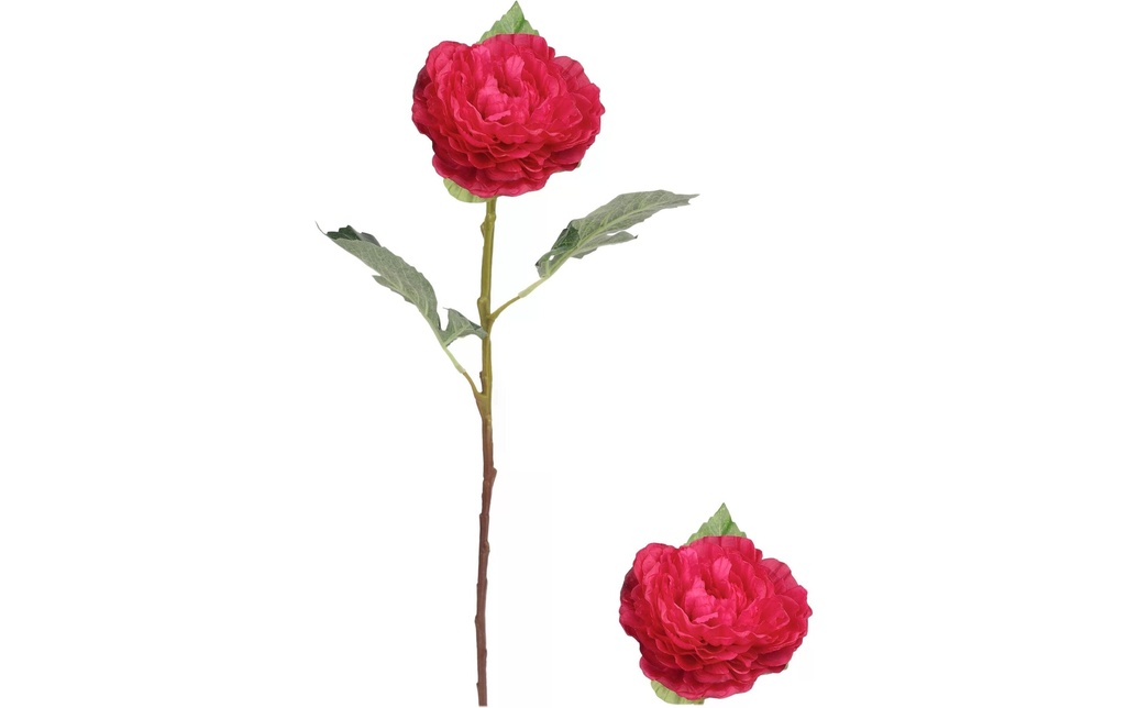 CHALET Fleur artificielle Pivoine 67 cm, Rouge