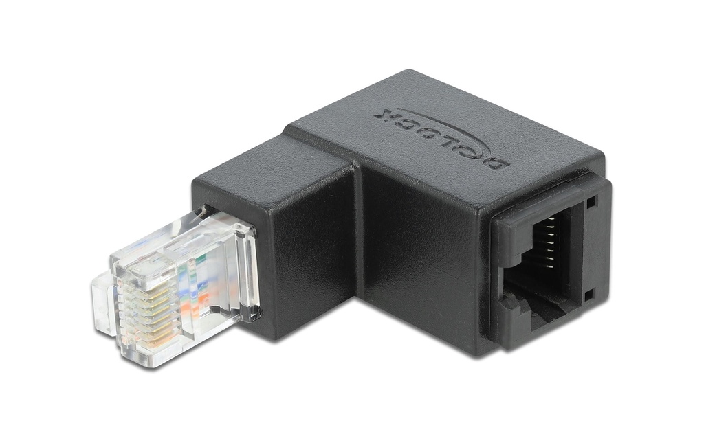 Delock Adaptateur d’angle 90° RJ45 vers le bas, Cat.6 UTP 1 Pièce/s