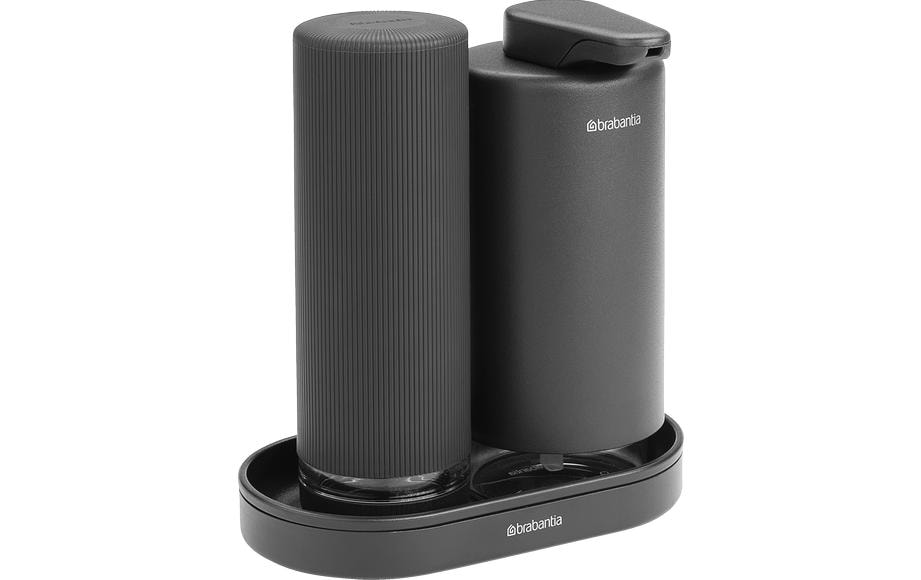 Brabantia Ensemble de distributeurs de savon Sink Style 400 ml, Gris foncé