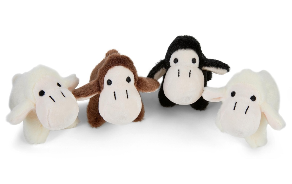 Mamanimals Animal en peluche Bébés moutons 4 pièces 9 cm