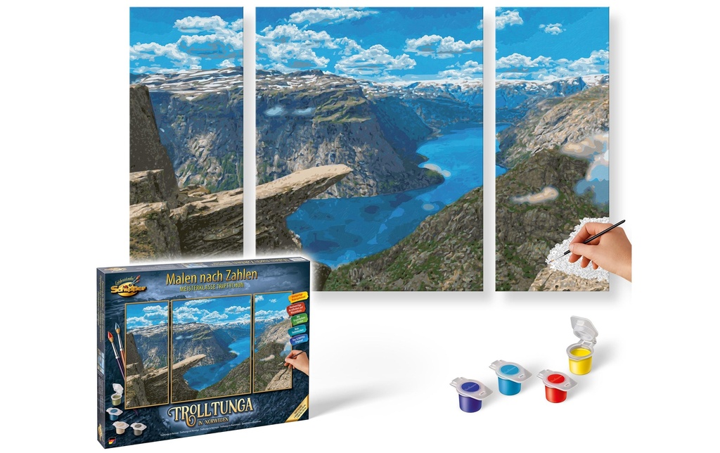 Schipper Peinture avec chiffres Trolltunga en Norvège