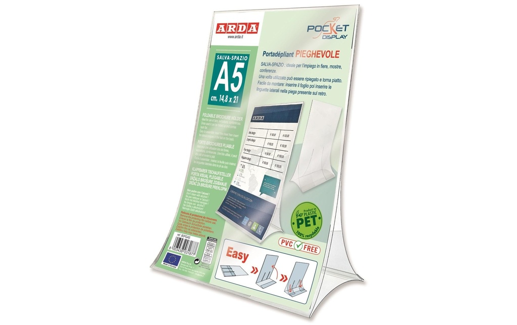 Arda Présentoir de table A5 pliable