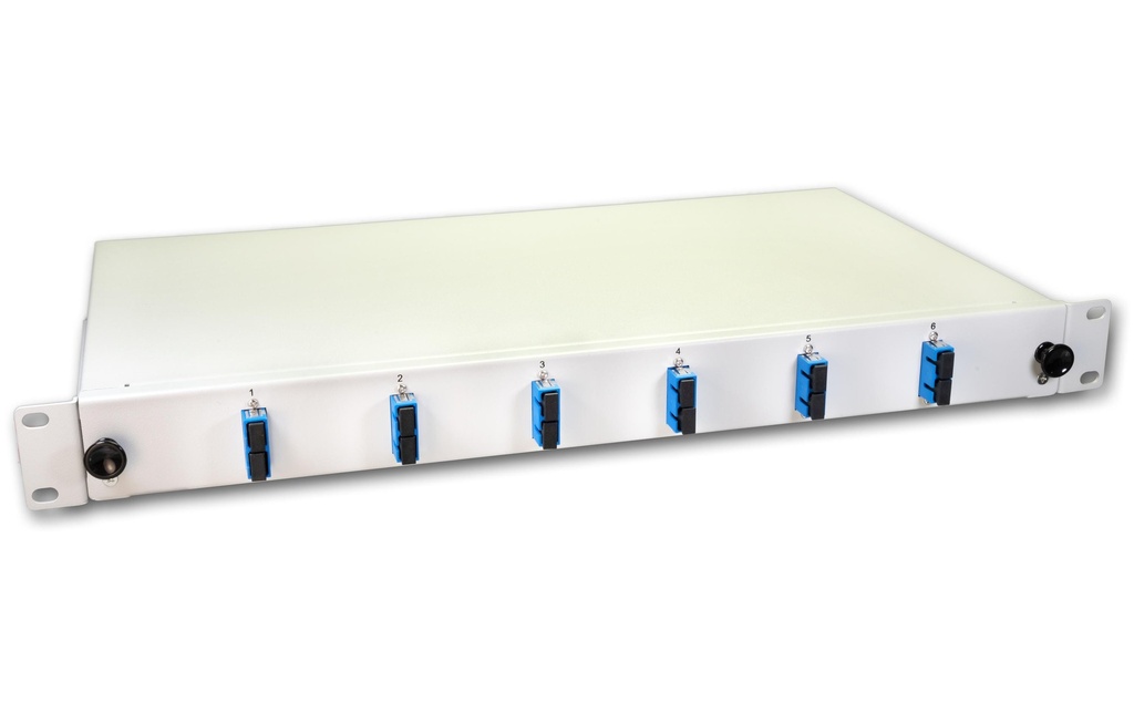 Lightwin Boîte d’épissure 12 fibres, 6x DSC SM, 9/125µm OS2 Pigtail