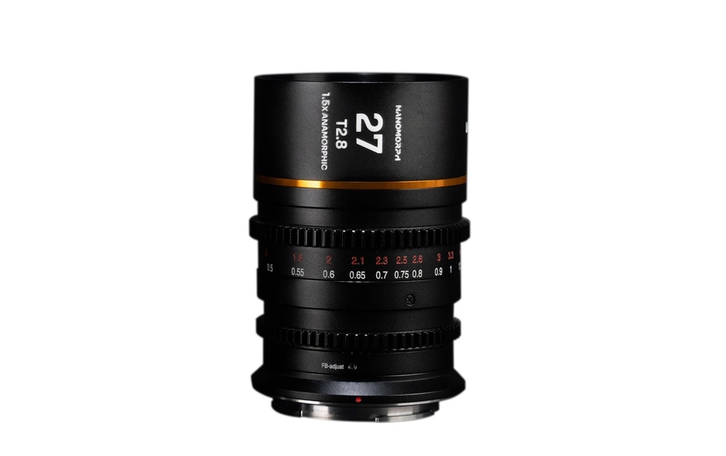 Laowa Longueur focale fixe Nanomorph 1.5X 27 mm T/2.8 (Amber) – Sony E-Mount