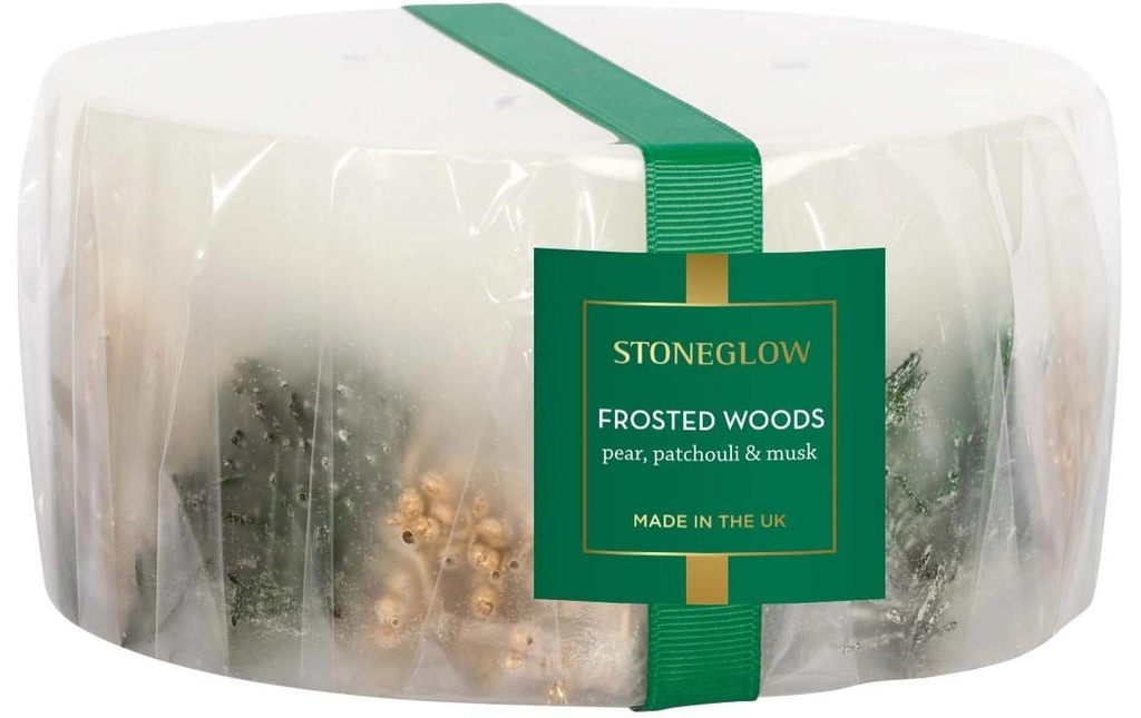 Stoneglow Bougie de Noël  Frosted Woods Blanc