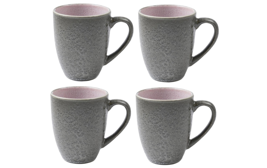 Bitz Tasse à café 300 ml, 4 Pièce/s, Gris/Rose