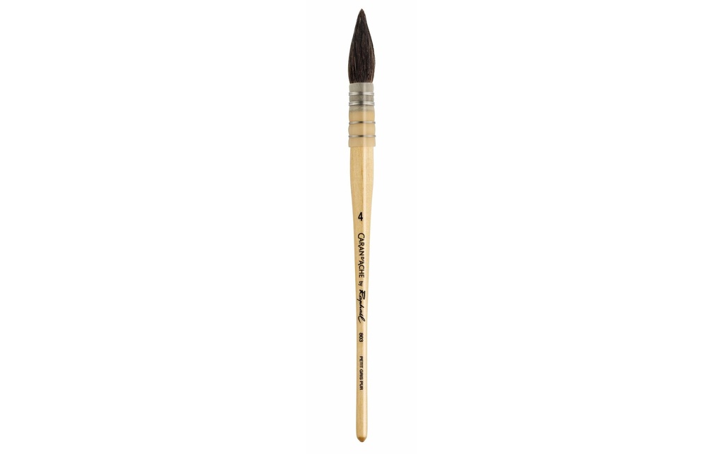 Caran d'Ache Pinceau d’aquarelle Raphael Petit Gris No. 4, 1 Pièce/s
