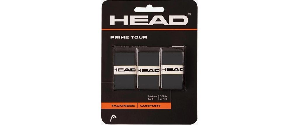 HEAD Over Grip Pack de 3 Prime Tour Noir