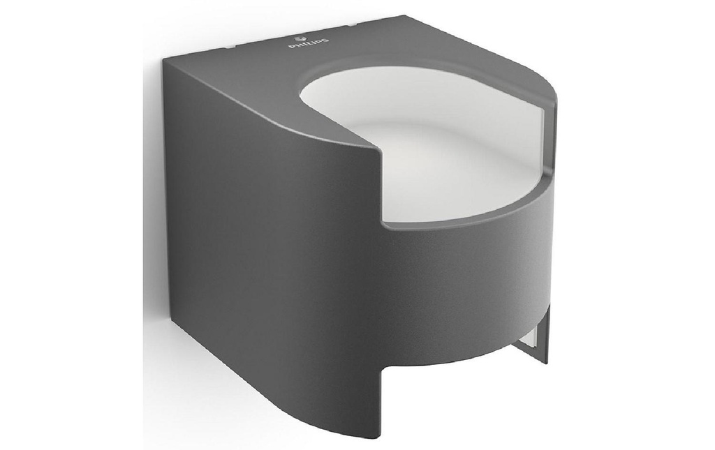 Philips Lampe murale Grass, 9 W, 800 lm, 2700 K, anthracite