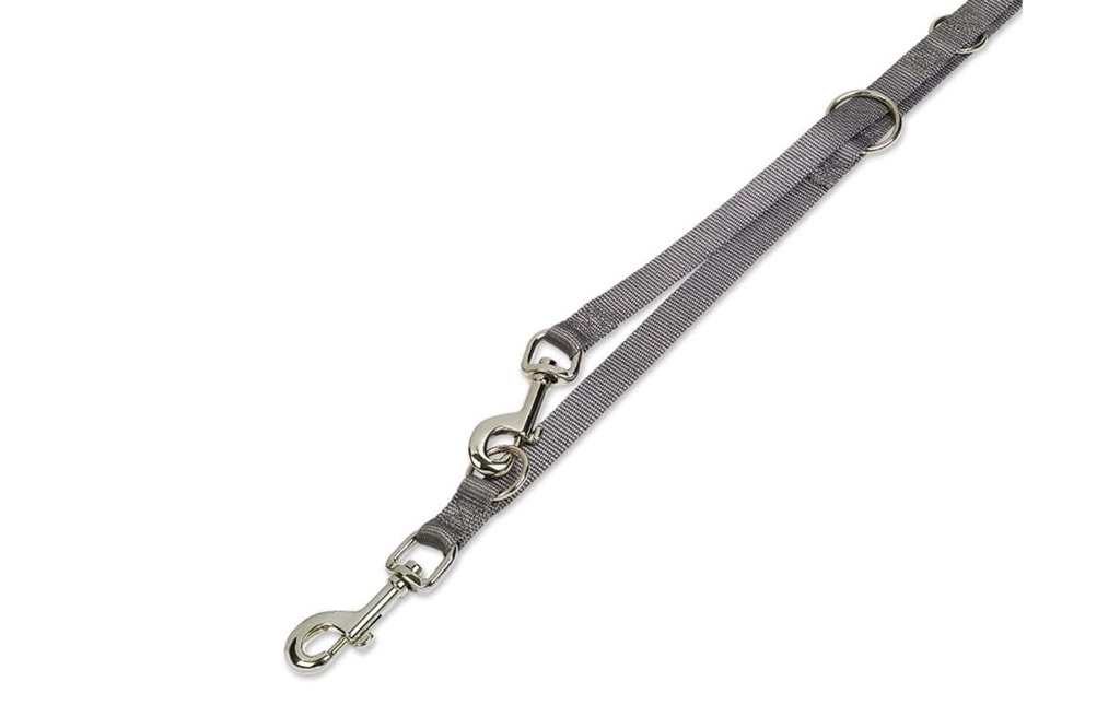 Nobby Laisse de chien Classic L, 2 m, 25 mm, gris souris