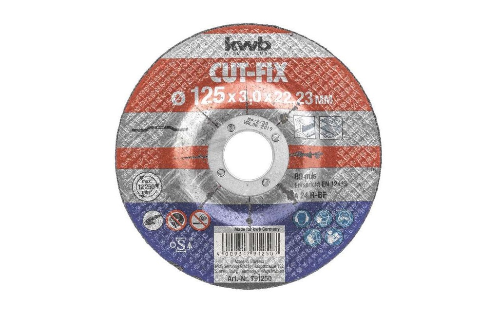 kwb Disque à trancher CUT-FIX, Métal Ø 125 x  3.0 mm