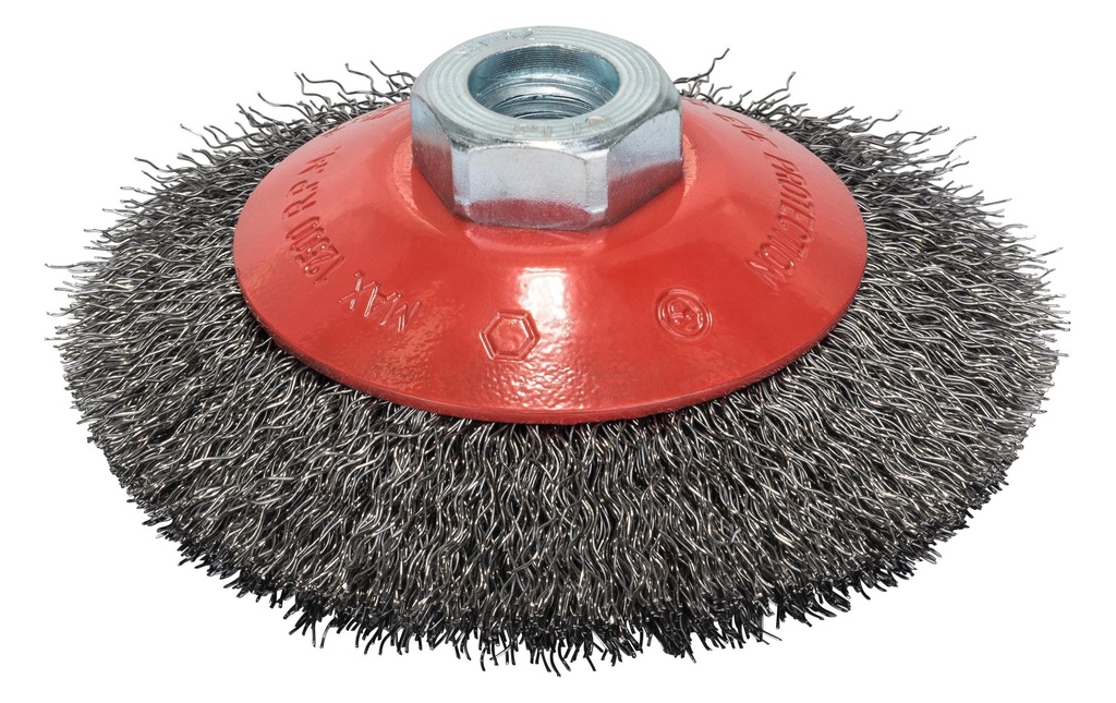 Bosch Professional Brosse conique fil d'acier ondulé, 100 mm