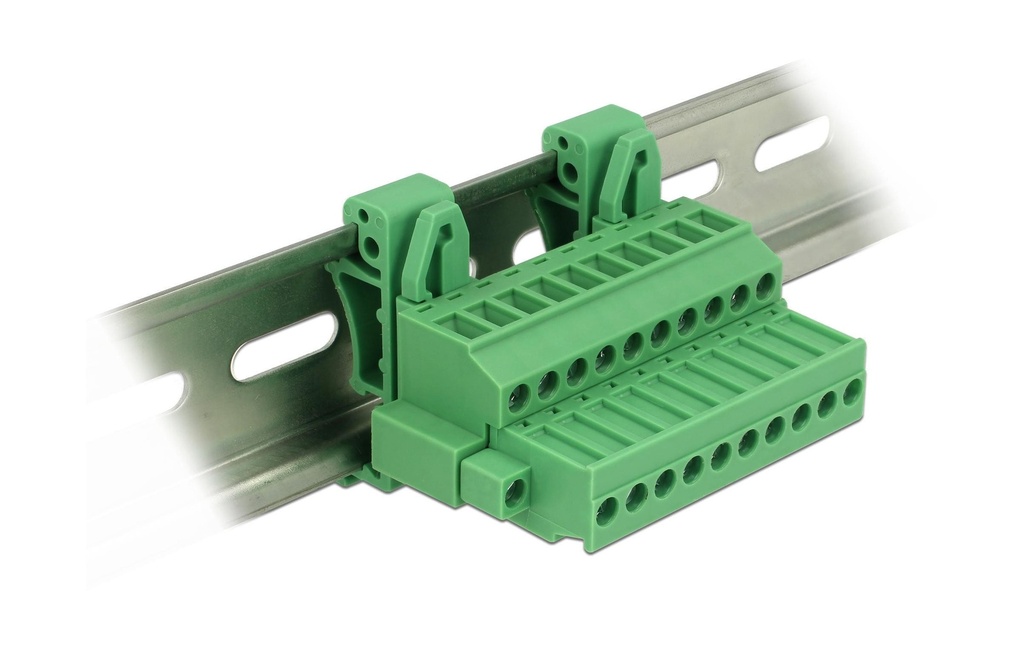 Delock DIN Rail Bloc terminal 10Pin