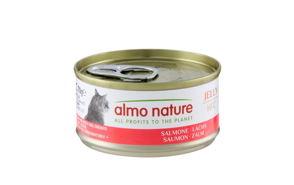 Almo Nature Alimentation humide HFC Jelly Cat au saumon 70 g