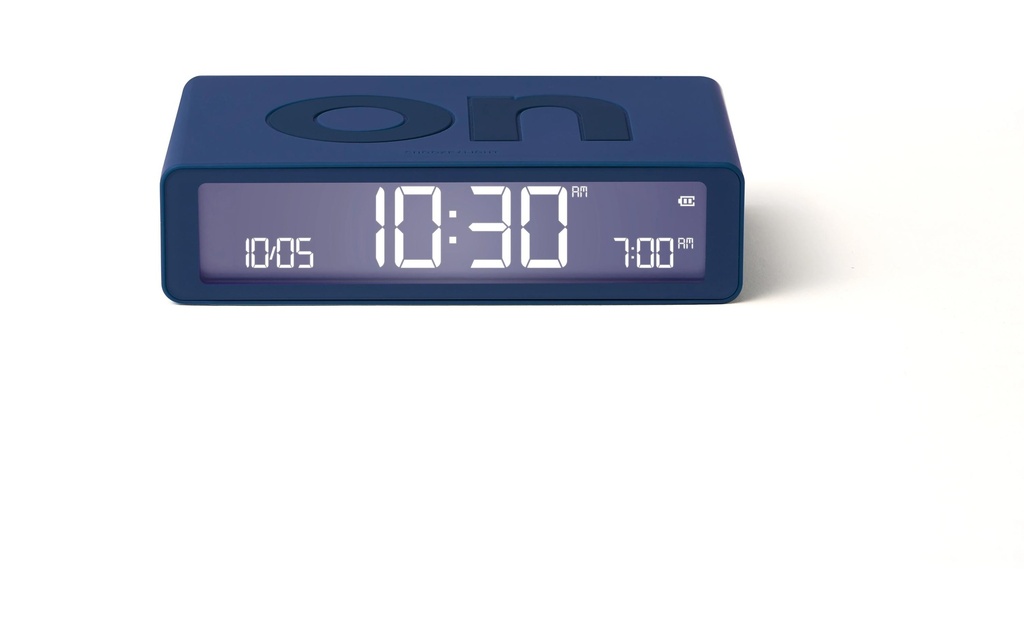 Lexon Réveil numérique Flip Classic Bleu foncé