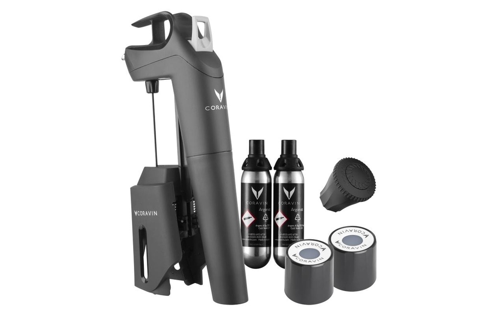 Coravin Bec verseur à vin Timeless Three + 1 Pièce/s, Noir