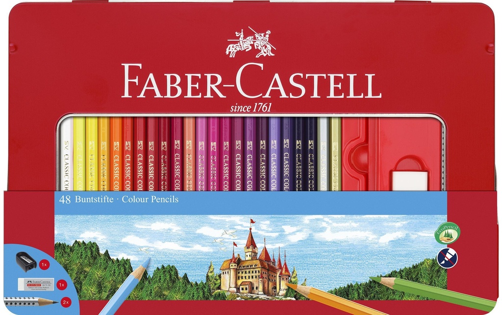 Faber-Castell Crayons de couleur Classic Colours 48 pièces