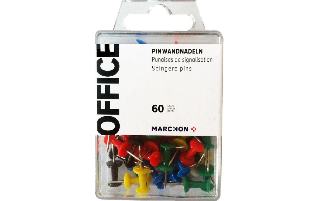 Office Punaise 60 Stk. bigarré