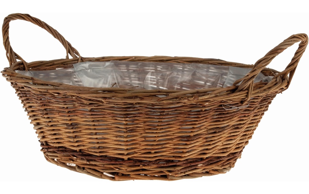 Opiflor Panier en osier James, 35.5 cm Brun