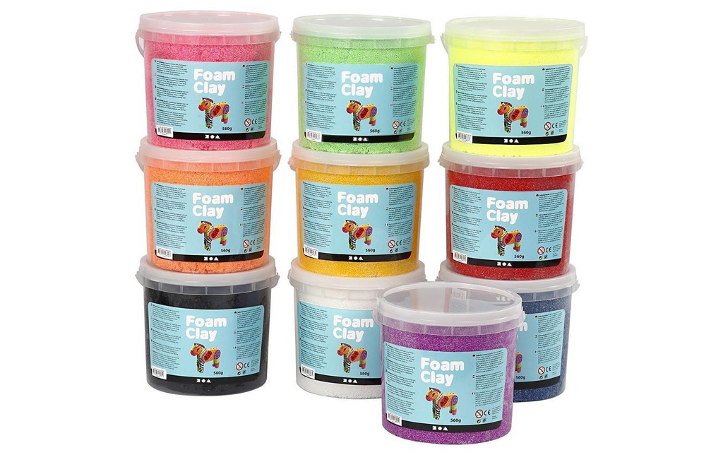 Creativ Company Set de modélisation Foam Clay couleurs assorties