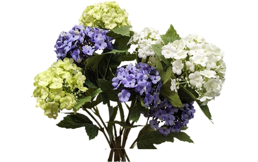 CHALET Fleur artificielle Petits hortensias 87 cm