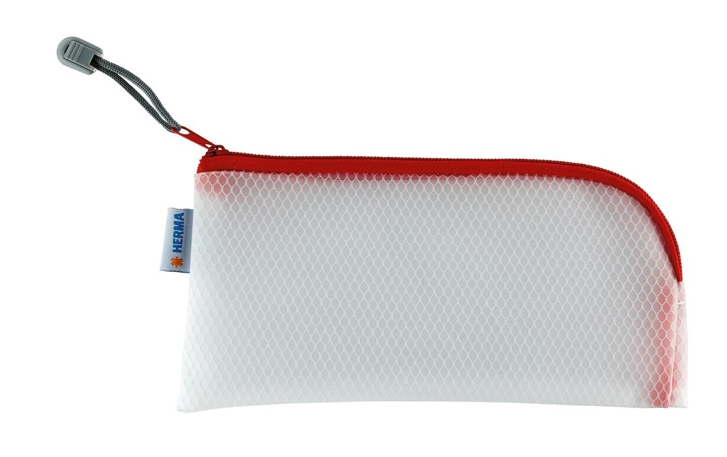 HERMA Pochette zippée 23x11 roug