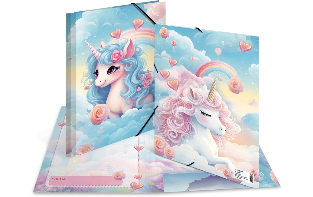 HERMA Dossier élast.A4 Happy Unicorn