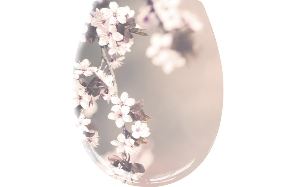 Kleine Wolke Siège de toilette Blossom avec mécanisme de fermeture douce, multicolore