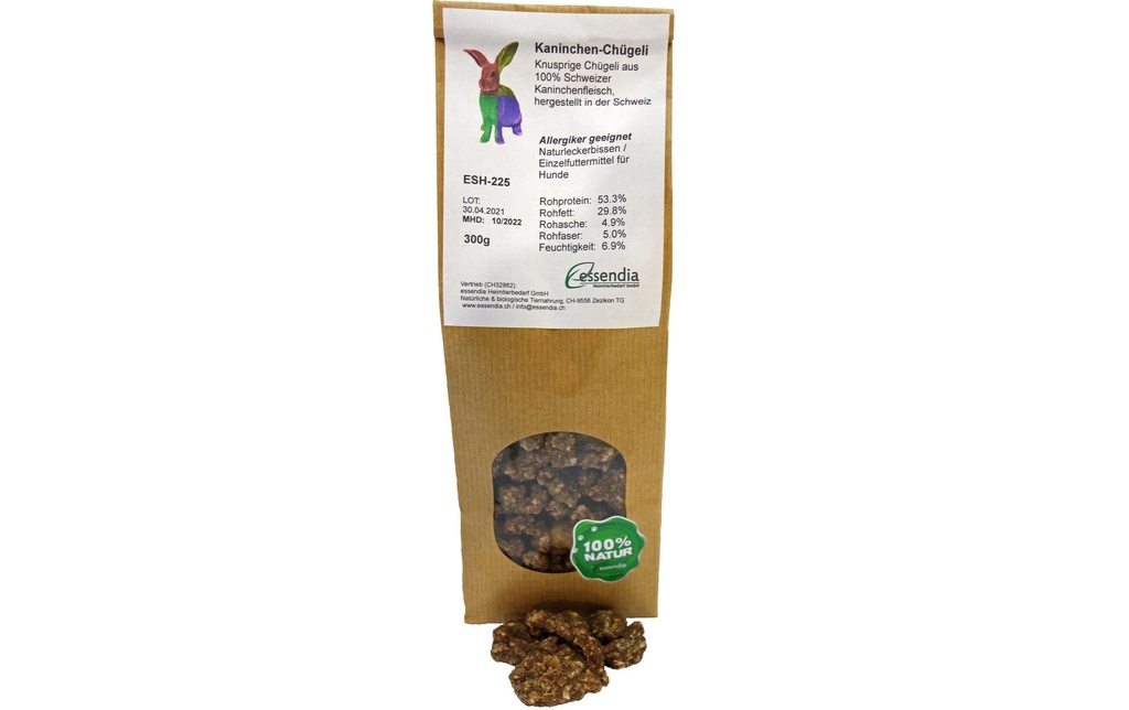 essendia Produit à mâcher  Quenelles de lapin, 300 g