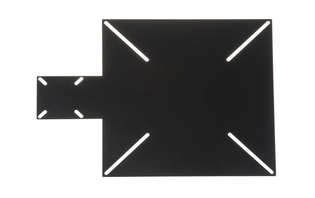 Audioraq Adaptateur VESA Plaque, métal, noir