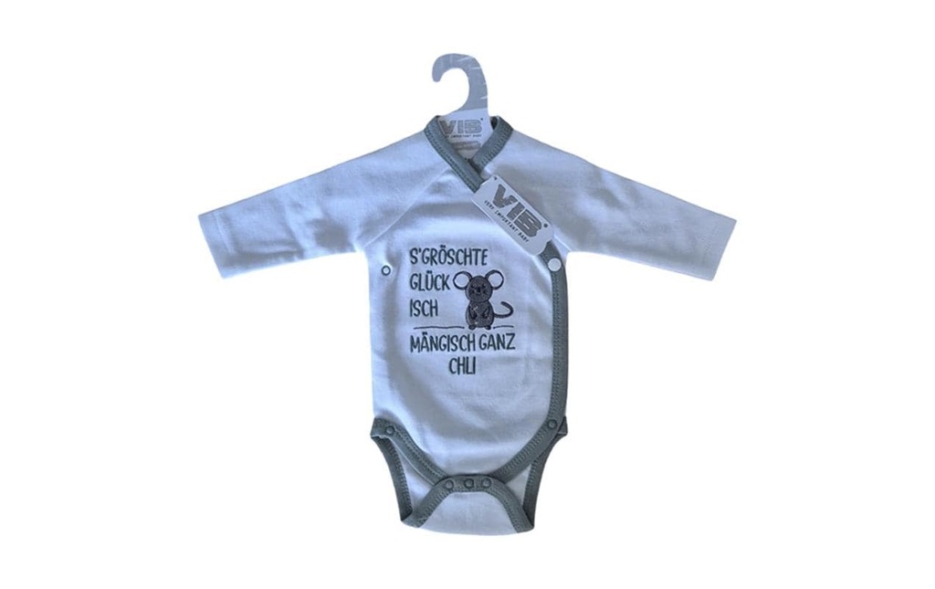 Very Important Baby Body à langer manches longues Le plus grand bonheur est Taille 56