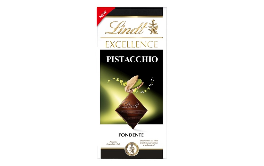 Lindt Tablette de chocolat Excellence Foncé Pistache Salé 100 g