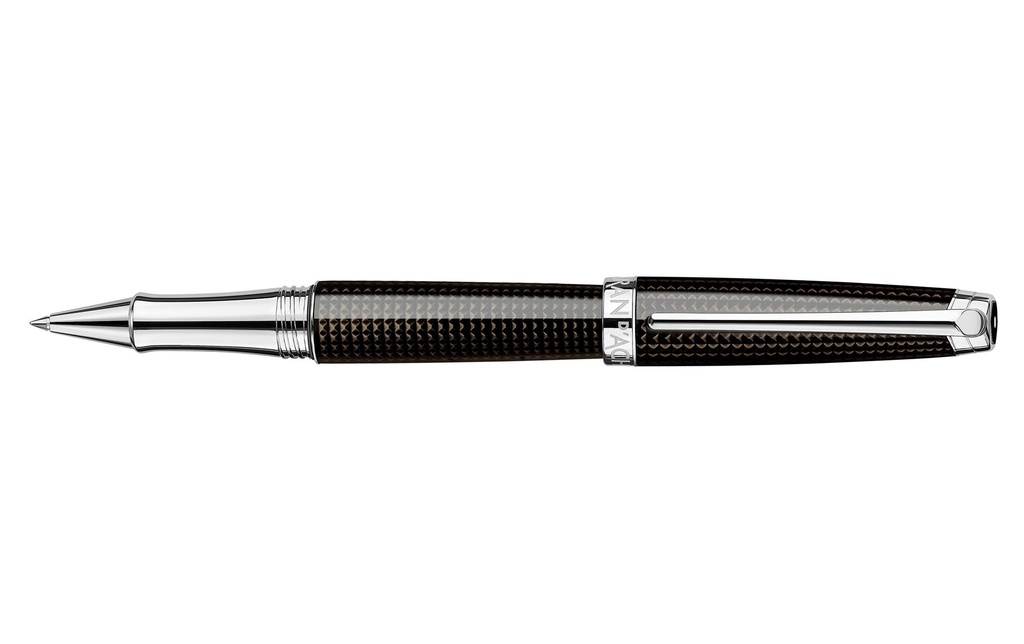 Caran d'Ache Stylo à bille roulante Léman De Nuit fin (F), Noir