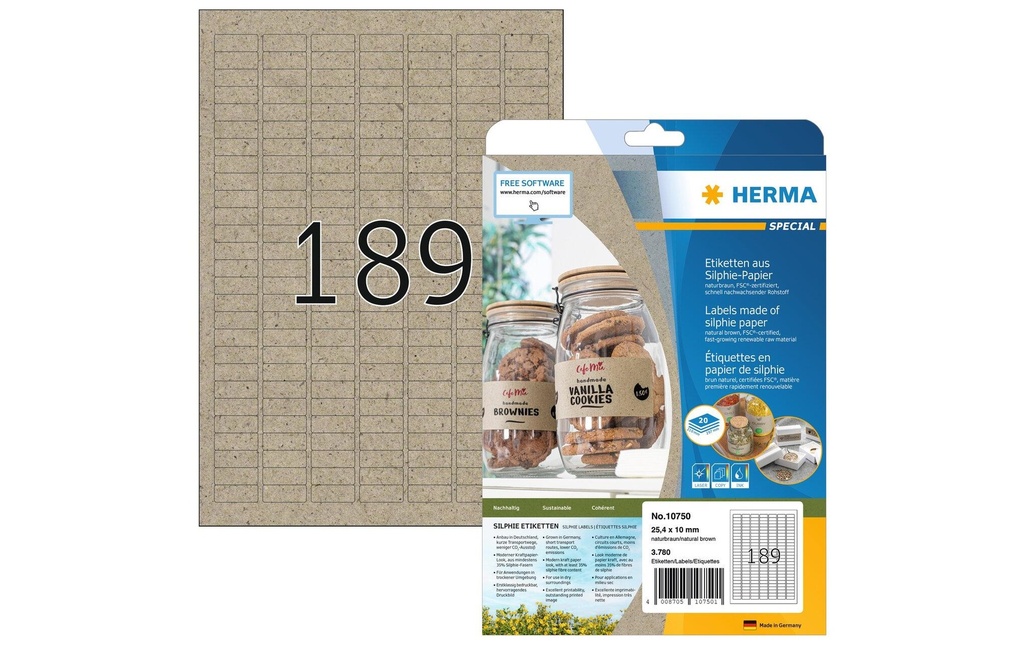 HERMA Étiquet.Silphie-Papier 25.4x10 (20 pces)