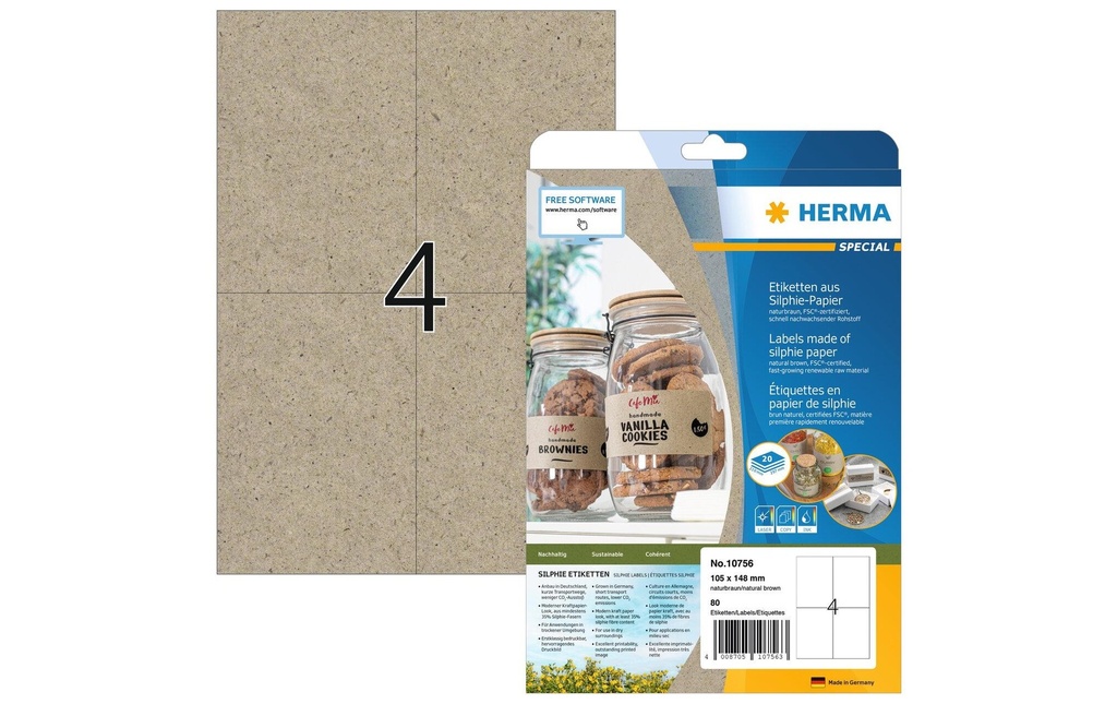 HERMA Étiquet.Silphie-Papier 105x148 (20 pces)