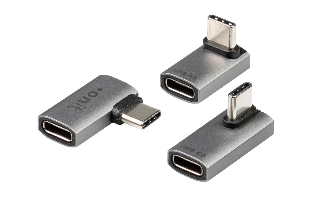 onit Adaptateur USB coudé Connecteur USB C - Prise USB C,  3 pièces