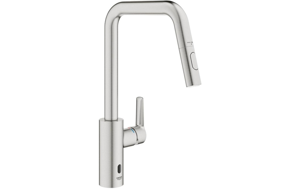 GROHE Robinetterie de cuisine Start 3/8, Supersteel, extractible