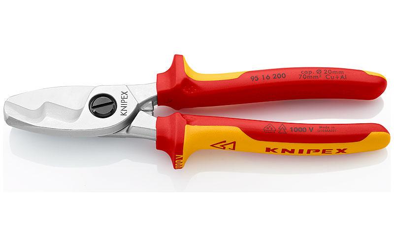 Knipex Coupe-câble 200 mm 1000 V chromé