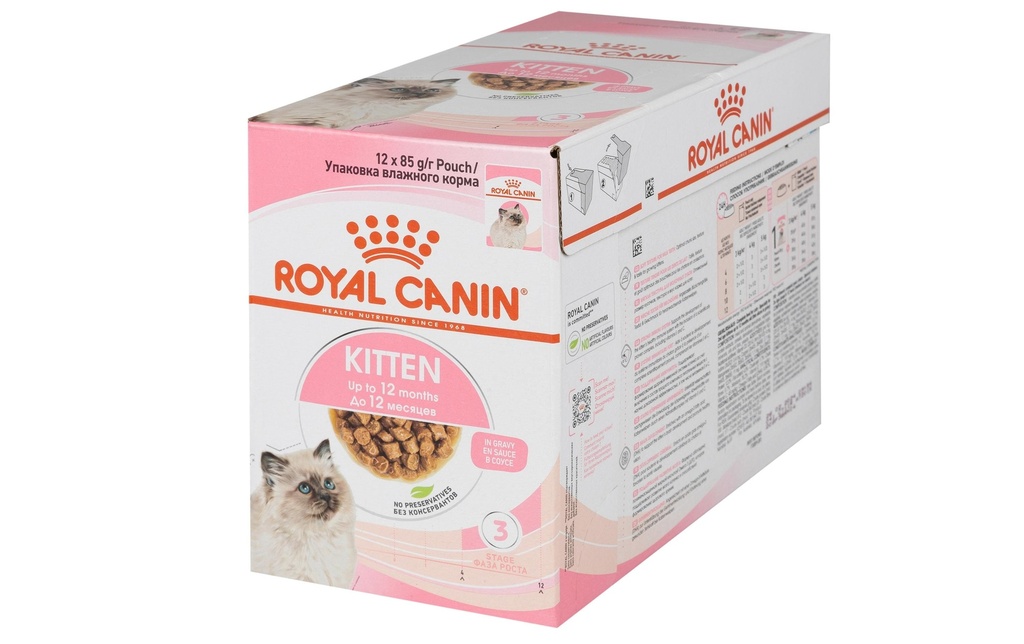 Royal Canin Alimentation humide Kitten en sauce, 12 x 85 g