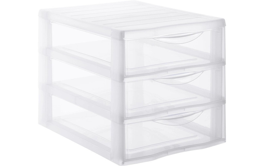 Sundis Boîte à tiroirs A4 Oragamix Transparent