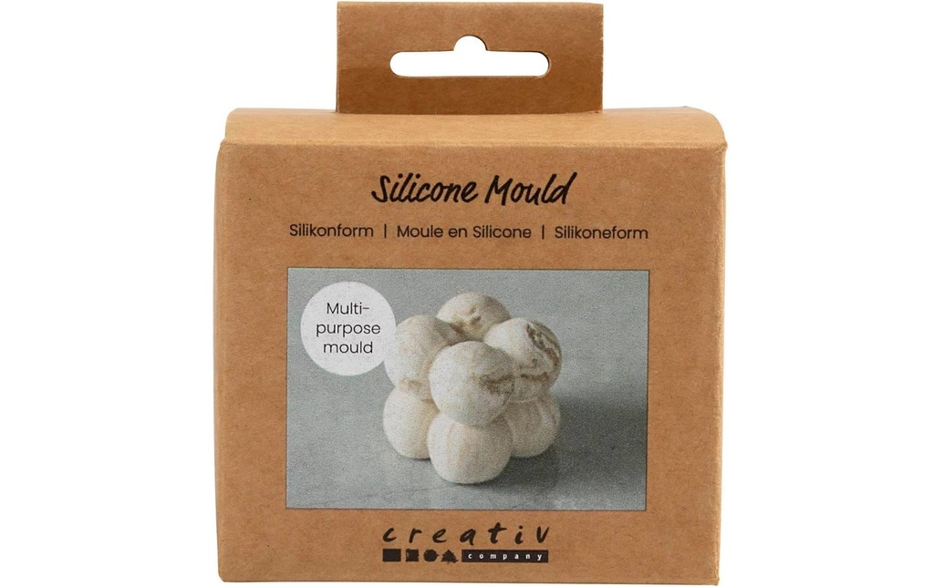 Creativ Company Moule à couler Silicone Carré avec bulles de savon