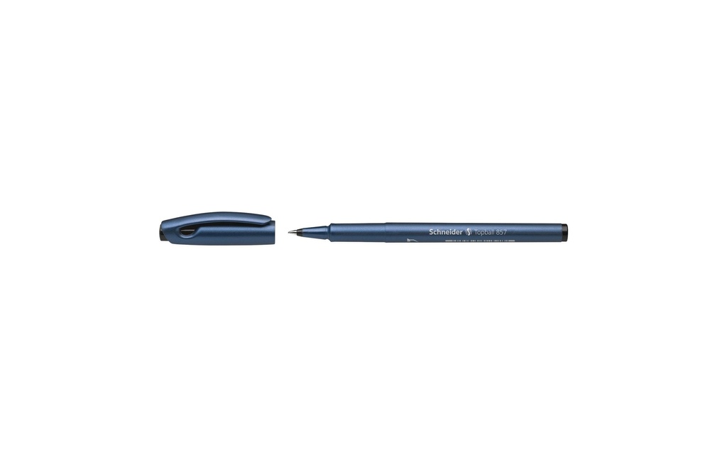 Schneider Stylo à bille roulante Topball 857 0.6 mm, Noir