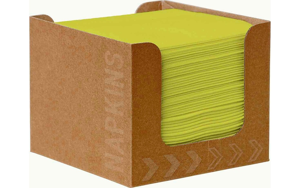 Duni Serviettes à cocktail Fingerfood 20 cm x 20 cm, 50 Pièce/s, Vert