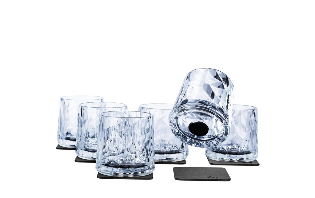 Silwy Verres en plastique magnétiques Tumbler