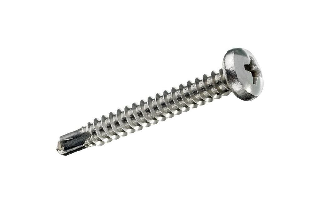FTM Vis auto-foreuses Tête bombée 4.2 x 32 mm Acier inoxydable, 6 pièces